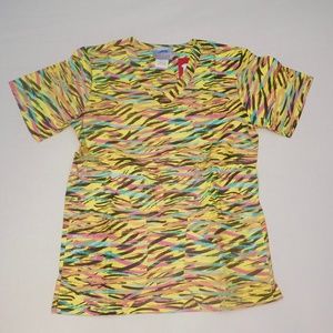 Delta Paint Splatter Scrub Top